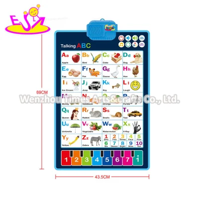 Cartaz eletrônico interativo de aprendizagem ABC do alfabeto de parede para criança P07D017